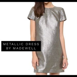 Metallic Gold Madewell Dress
